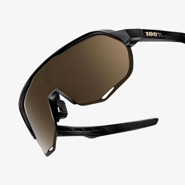 Gafas 100% S2 MATTE BLACK SOFT GOLD LENS