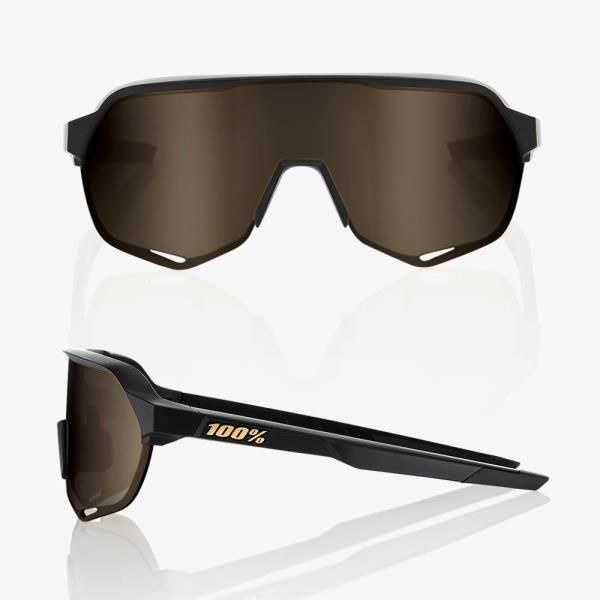 Gafas 100% S2 MATTE BLACK SOFT GOLD LENS