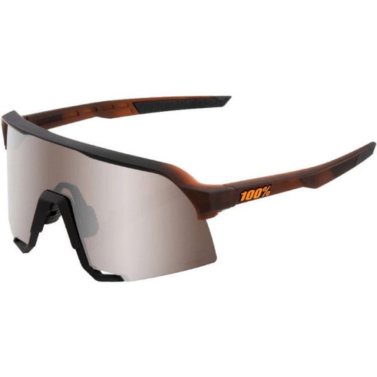 Gafas 100% S3 MATTE TRANSLUNCENT BROWN FADE HIPER SILVER MIRROR