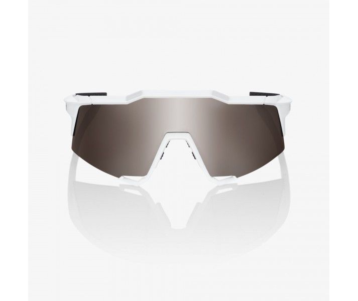 Gafas 100% SPEEDCRAFT MATTE WHITE HIPER SILVER MIRROR LENS