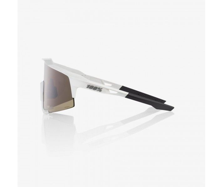 Gafas 100% SPEEDCRAFT MATTE WHITE HIPER SILVER MIRROR LENS