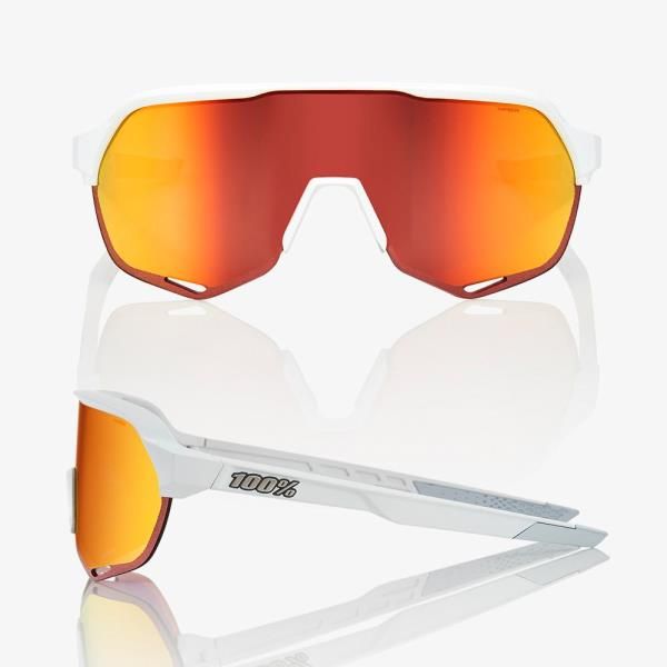 Gafas 100% S2 SOFT TACT OFF WHITE HIPER RED MULTILAYER MIRROR LENS