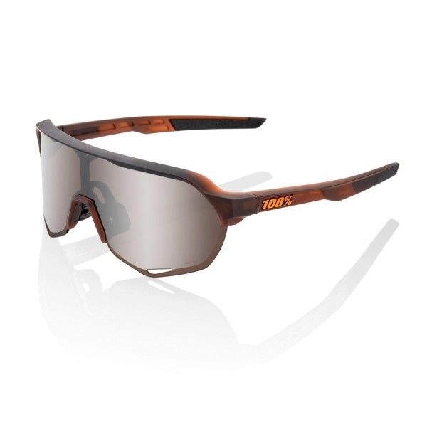 Gafas 100% S2 MATTE TRANSLUCENT BROWN FADE HIPER SILVER MIRROR